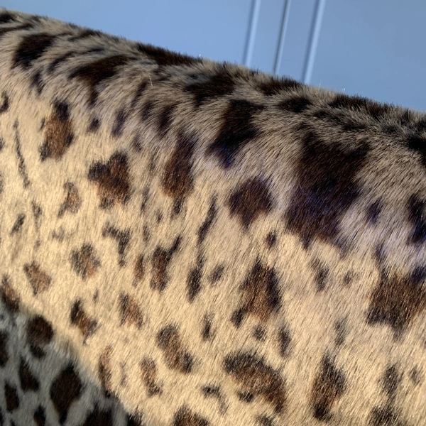 Leopard Jacquard Plaids Faux Fur Throws Home Decoration Fake Fur Blankets